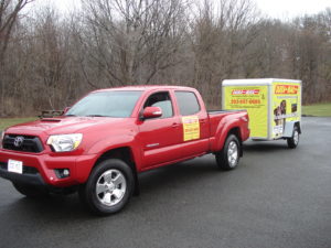 Truck and Trailor for Mailbox Installations